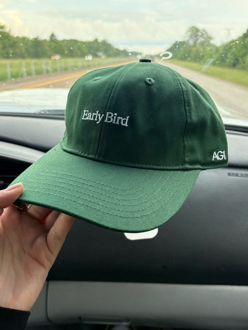 AGI Greens Early Bird Forest Green Cap NWT